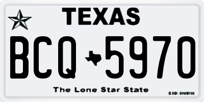 TX license plate BCQ5970