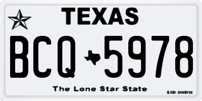 TX license plate BCQ5978