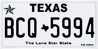 TX license plate BCQ5994