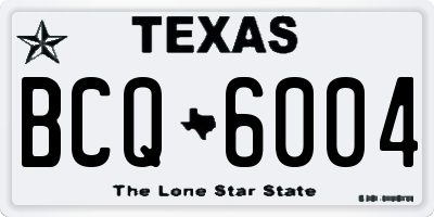 TX license plate BCQ6004