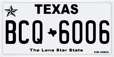 TX license plate BCQ6006