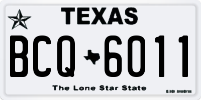 TX license plate BCQ6011