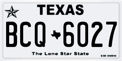 TX license plate BCQ6027