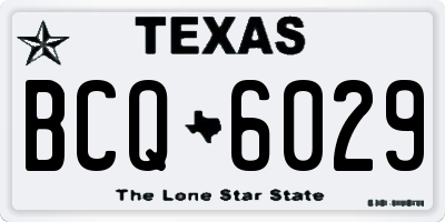 TX license plate BCQ6029