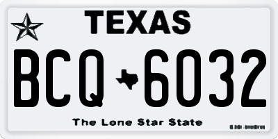 TX license plate BCQ6032