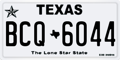 TX license plate BCQ6044