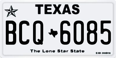 TX license plate BCQ6085
