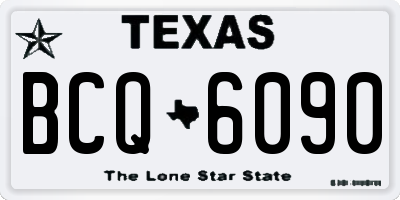TX license plate BCQ6090