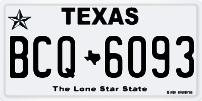TX license plate BCQ6093