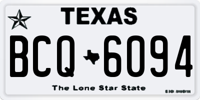TX license plate BCQ6094