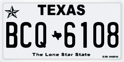 TX license plate BCQ6108