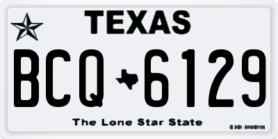 TX license plate BCQ6129