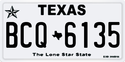 TX license plate BCQ6135