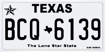 TX license plate BCQ6139