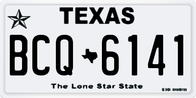 TX license plate BCQ6141