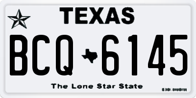 TX license plate BCQ6145