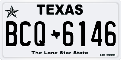 TX license plate BCQ6146