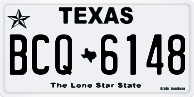 TX license plate BCQ6148