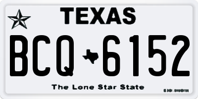 TX license plate BCQ6152