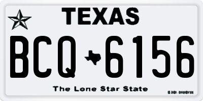 TX license plate BCQ6156