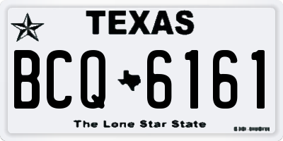 TX license plate BCQ6161