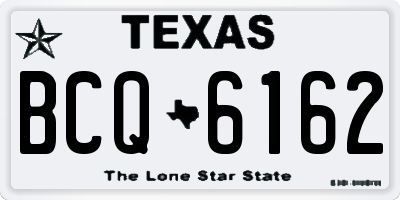 TX license plate BCQ6162