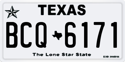 TX license plate BCQ6171