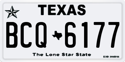 TX license plate BCQ6177