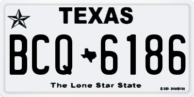 TX license plate BCQ6186