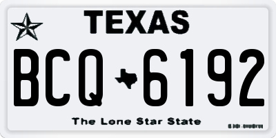 TX license plate BCQ6192