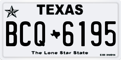 TX license plate BCQ6195
