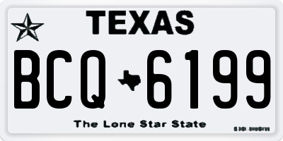TX license plate BCQ6199