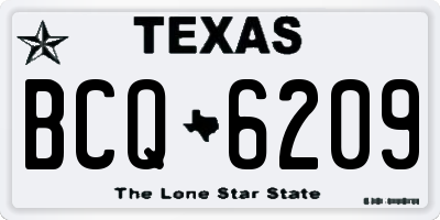 TX license plate BCQ6209