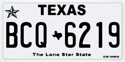 TX license plate BCQ6219