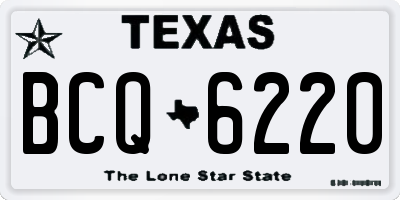 TX license plate BCQ6220