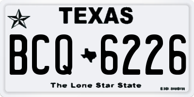 TX license plate BCQ6226