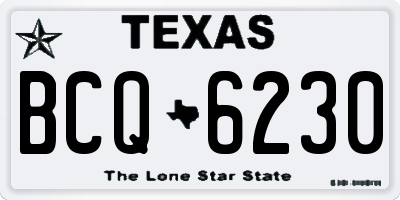 TX license plate BCQ6230