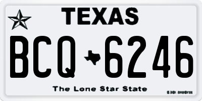 TX license plate BCQ6246
