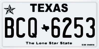 TX license plate BCQ6253