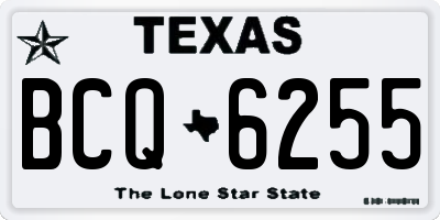 TX license plate BCQ6255