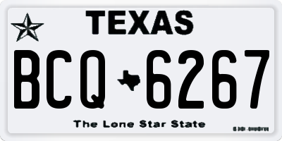 TX license plate BCQ6267