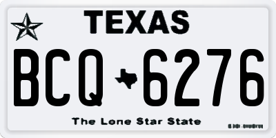 TX license plate BCQ6276
