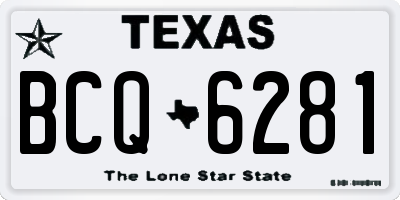 TX license plate BCQ6281