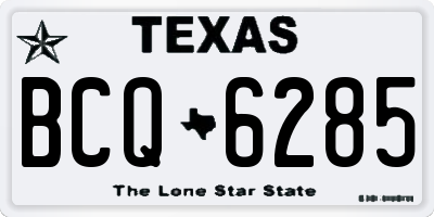 TX license plate BCQ6285
