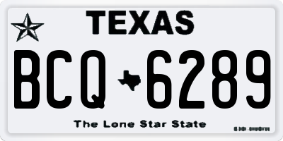 TX license plate BCQ6289
