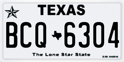 TX license plate BCQ6304