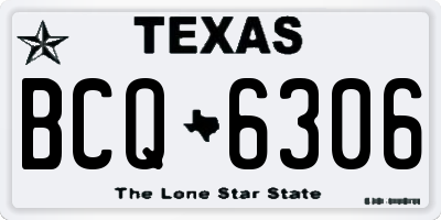 TX license plate BCQ6306
