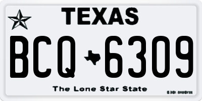 TX license plate BCQ6309