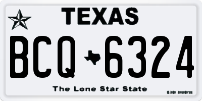 TX license plate BCQ6324