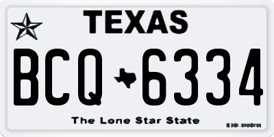 TX license plate BCQ6334